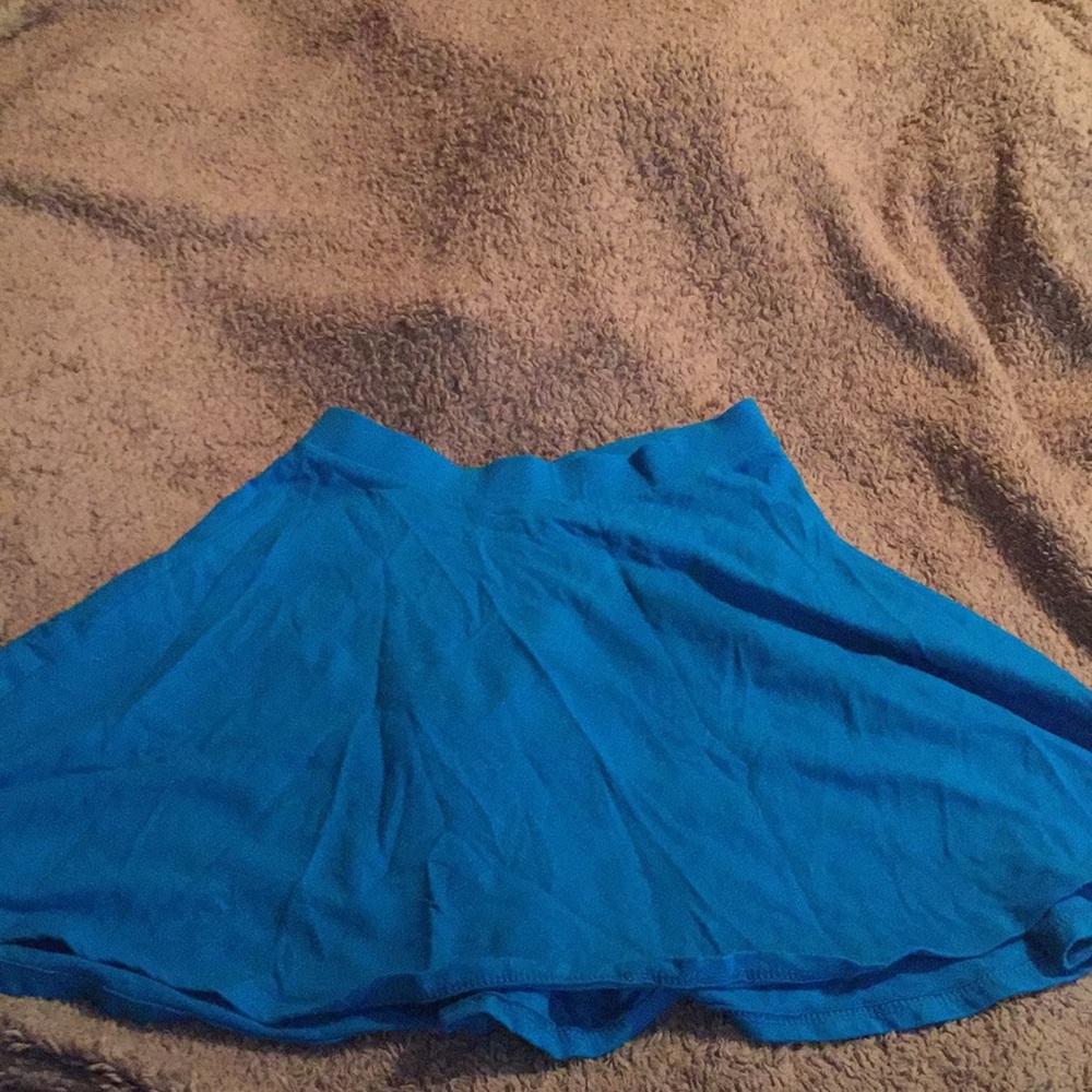 Blue skater skirt